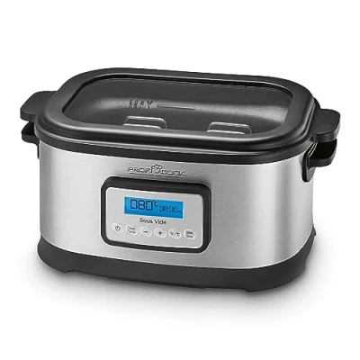 Imagen de ProfiCook PC SV 1112 Olla de cocción lenta y sous vide baja temperatura Capacidad 8,5 litros Gris/Negro