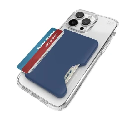 Imagen de Speck MagSafe Cartera para iPhone, Accesorio extraíble ClickLock Antideslizante, Capacidad 1 a 3 Tarjetas, Acabado Suave al Tacto, Tarjetero Resistente los arañazos, Construido MagSafe,