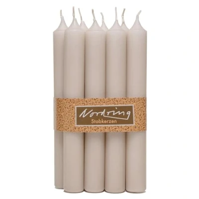 Imagen de Nordring 8 velas de varilla 2,2 x 18 cm, sahara
