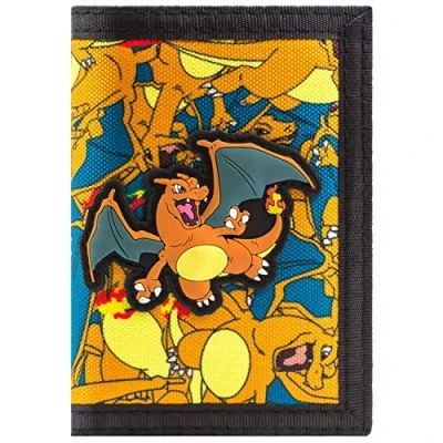 Imagen de Pokémon Charizard No.6 Fuego Naranja Cartera, Naranja, Talla única, Único, Taille Unique, Único