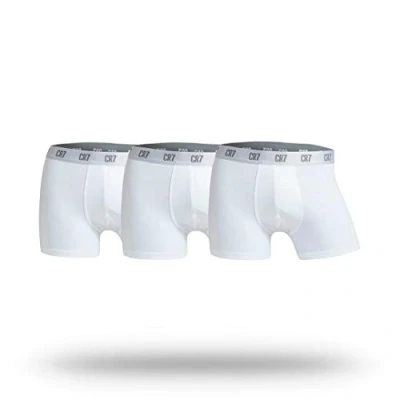 Imagen de CR7 Cristiano Ronaldo Boxers de Algodón para Hombre, Paquete 3, Negro, S