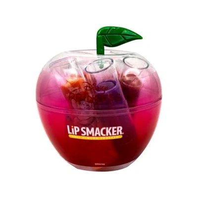 Imagen de Lip Smacker Blancanieves Apple Case, Set de 5 Bálsamos Labiales para Niños en un Bonito Estuche Manzana Inspirado Blancanieves, Regalos Princesas Disney con Bálsamo Labial