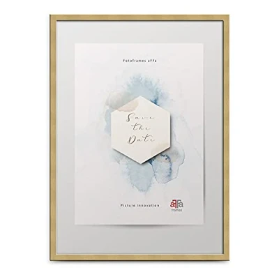 Imagen de aFFa frames Hekla Marco de fotos MDF (50 x 70 cm), color dorado