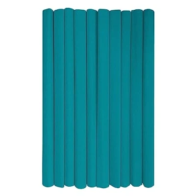Imagen de Interdruk rollos de papel crepé para niños, bricolaje y decoraciones Paquete 10 (50 cm x 200 cm, 28 g/m2) 21 verde mar