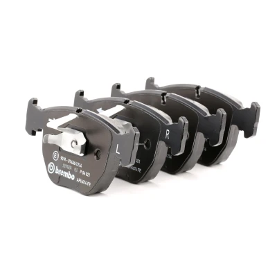 Imagen de BREMBO P 06 021 Juego de pastillas freno preparado para indicador desgaste con clip émbolo sin accesorios BMW: 7, X5, 5 Berlina norauto, oscaro,
