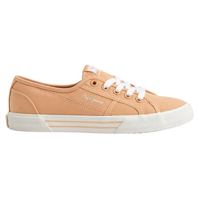 Imagen de Pepe Jeans Brady Basic W, Zapatilla Sostenible Mujer, Naranja (Naranja Claro), 38 EU