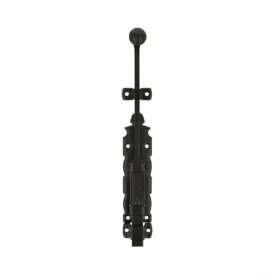 Imagen de Amig Pasador de Sobreponer Pestillo para puertas y ventanas Cierre resistente Acero Zamak Color: Negro 250 x 35 mm