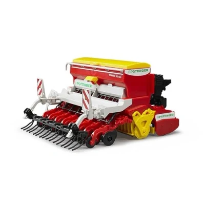Imagen de bruder 02347 Sembradora rotativa Pöttinger Vitasem 302ADD 1:16 Tractor remolque, Juguete, Granja, Agricultura