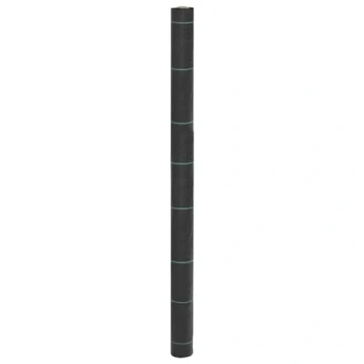 Imagen de vidaXL Membrana para malezas PP negra 1,5x150 m, tela contra malas hierbas, de control malezas, telas hierbas