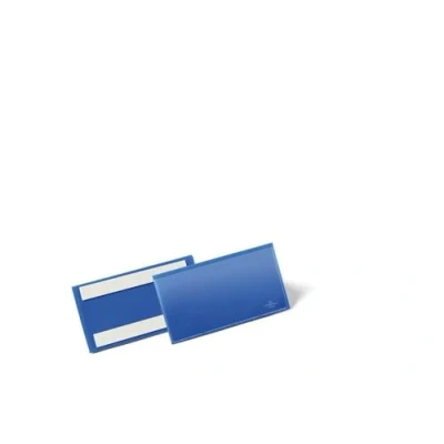 Imagen de Durable 176207 Bolsa de etiquetas autoadhesivas, para 150 x 67 mm, paquete 50, azul oscuro