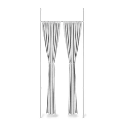 Imagen de Umbra Anywhere Rod, Barra de Cortina Tensión para Separador Habitación, Ajustable, Sin Daños, 36 66&quot;, Blanco