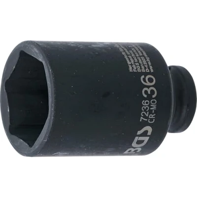 Imagen de BGS 7236 Llaves de vaso impacto hexagonal, largo entrada 12,5 mm (1/2&quot;) 36