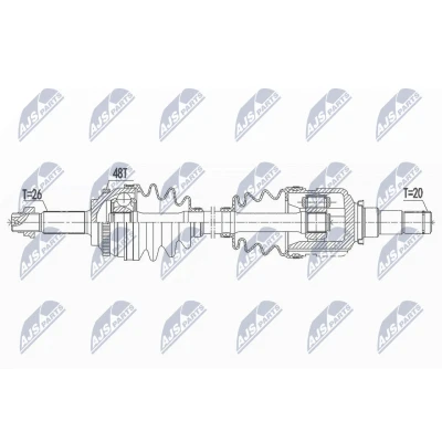 Imagen de Semi eje NTY NPW TY 100