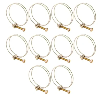 Imagen de Akozon 10pcs Abrazadera de Manguera Ajustable Clip Tubo Silicona Vacío Sujeción (46 51 mm)