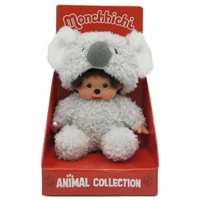 Imagen de Bandai Monchhichi Peluche Koala de Mono icónico los años 80 Totalmente Suave 20 cm para niños y Adultos Juguete Infantil 2 + SE245772