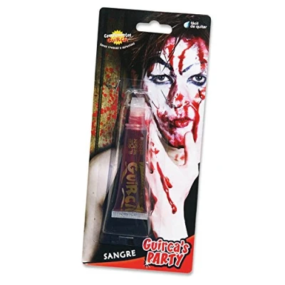 Imagen de Fiestas GUIRCA Tubo de Sangre (20 ml) Maquillaje Halloween, Carnaval y Temáticas Accesorio Disfraz para Efectos Especiales, Terror Horror Ideal Adultos Niños Rojo