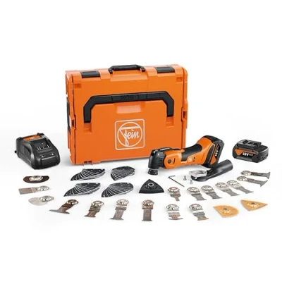 Imagen de FEIN Multimaster a batería AMM 700 Max Top 4.0 Ah AS, MultiTool con más de 60 accesorios para serrar en madera y metal, separar azulejos, Compatible baterías AMPShare/Bosch Professional