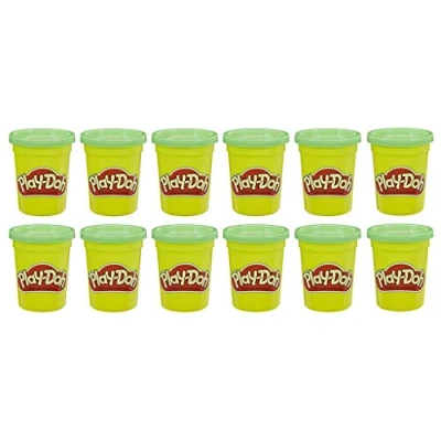 Imagen de Play Doh Pack 12 Botes Verde (Hasbro E4828F02)