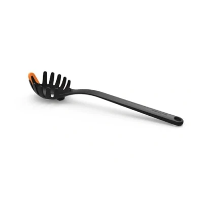 Imagen de Fiskars 1027301 Cuchara para Pasta, 29 cm, Plástico/Silicona, Functional Form, Negro/Naranja
