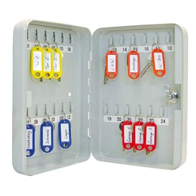 Imagen de Wedo 10252437X Armario para 24 Llaves, Acero, Gris Luminoso, 18 x 6 25 cm