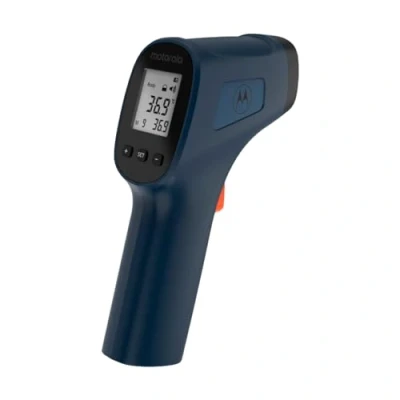 Imagen de Termómetro Digital de frente Infrarrojos MOTOROLA TE 93 Tecnología Infrarroja Sin Contacto Fácil Usar y Lectura Rápida Ideal Para Bebé Color Azul