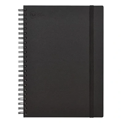 Imagen de nu: Cuadernos Elite Premium Range Cuaderno de alambre A4 tapa dura papelería Diario negro 120 páginas