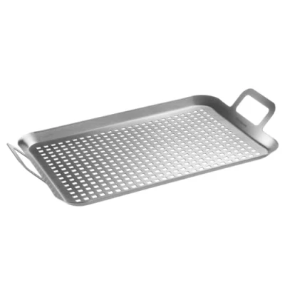 Imagen de Westmark Asador para parrilla plana y grande ideal asar verduras, carne otros manjares, duradera, apta lavavajillas acero inoxidable