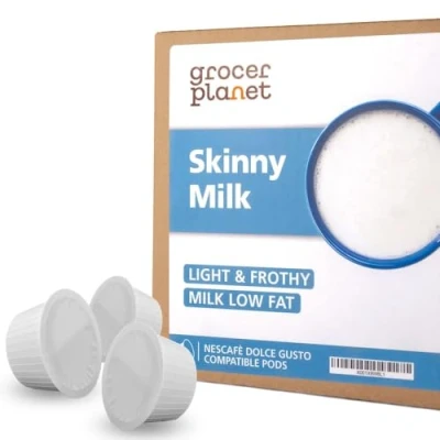Imagen de Leche Desnatada Cápsulas 80 Compatibles con las maquinas Dolce Gusto®* (Leche Desnatada, Cápsulas, Porciones) Por Grocer Planet