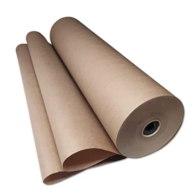 Imagen de Rollo de papel kraft 75 cm x 300 m envolver 70 g/m² marrón, envolver, embalaje, material ideal para y diseñar