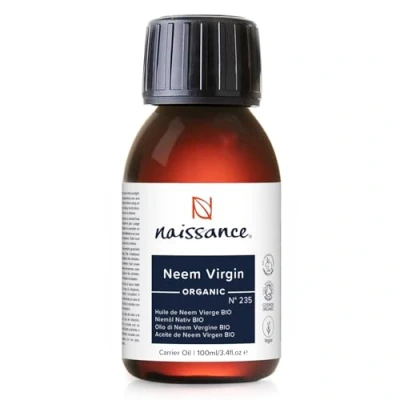 Imagen de Naissance Aceite Vegetal de Neem Virgen Orgánico BIO (No. 235) 100ml Natural, Certificado Ecológico, Prensado en Frío, Vegano, y no OGM