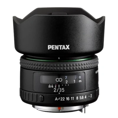 Imagen de HD PENTAX FA35mmF2 Versátil Objetivo Gran Angular con Recubrimiento Que minimiza Reflejos SP Evitar Manchas Lente asférica híbrida para imágenes más claras y Mayor Contraste