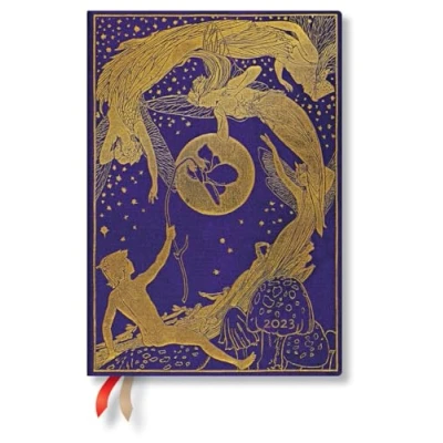 Imagen de Violet Fairy (Lang’s Books) Midi Vertical Dayplanner 2023 (Elastic Band Closure): Hardcover, Layout, 100 gsm, elastic closure
