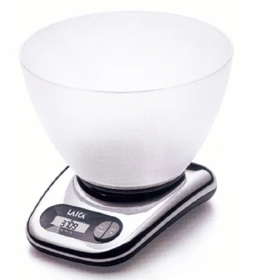 Imagen de Balanza de cocina digital en acero con BOL Laica BX9240 peso máximo 5 kg, batería incluida, función TARA.