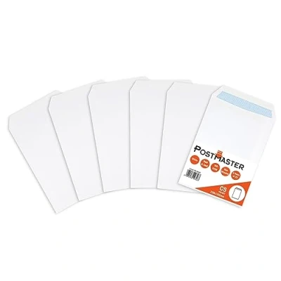 Imagen de Postmaster Sobres A5 de papel blanco 100 g/m², paquete 25 unidades