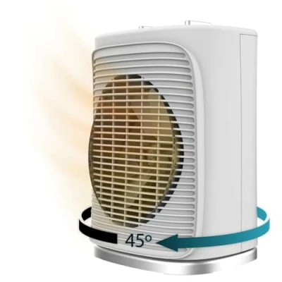 Imagen de Calefactor Cecotec ReadyWarm 2050 Max Force Rotate White, 2000 W, 3 modos, 20 m², Oscilante, Termostato regulable, Ligero, White