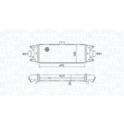Imagen de MAGNETI MARELLI 351319204010 Intercooler IVECO: DAILY 3 Bus, Kasten/Kombi, 4 Kasten/Kombi