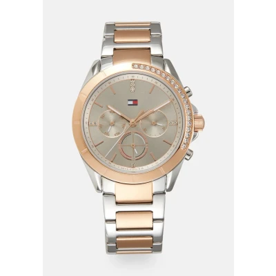 Imagen de Tommy Hilfiger Kennedy Cronógrafo silvercoloured/rose goldcoloured, Mujer, Talla: One Size, Silver coloured/rose gold coloured