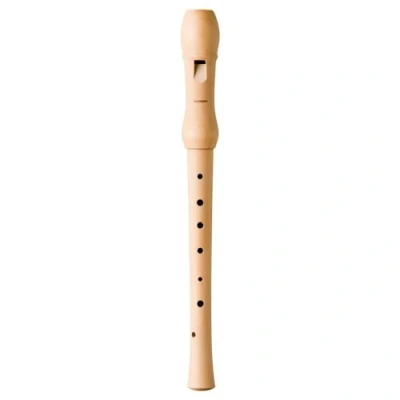 Imagen de Flauta dulce soprano de madera peral natural, alemana, 2 piezas, la marca Hohner (9565)