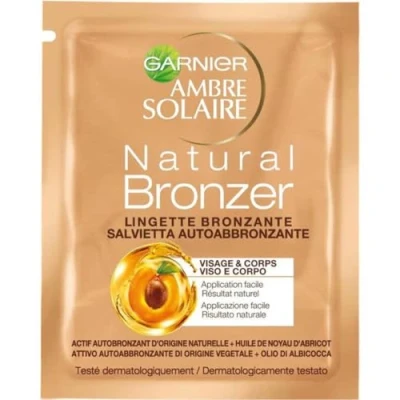 Imagen de Garnier Ambre Solaire No Streaks Bronzer Self Tanning Wipe 5.6ml for Face &amp; Body