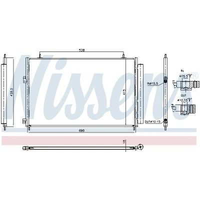 Imagen de Condensador, aire acondicionado NISSENS 940961