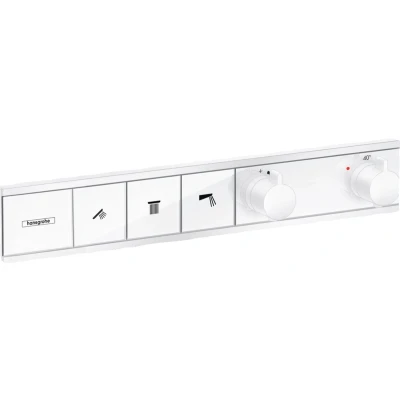 Imagen de termostato RainSelect de Mano montado al RAS para 3 consumidores; Color: Blanco Mate