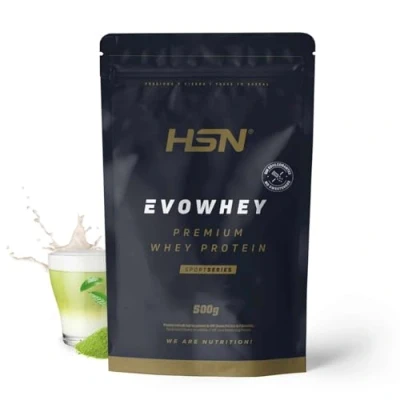 Imagen de HSN Evowhey Protein Sin Edulcorantes Matcha con Leche 500g = 17 Tomas por Envase Concentrado de Proteína Suero 100% Whey Concentrate No GMO, Vegetariano, Gluten ni Soja