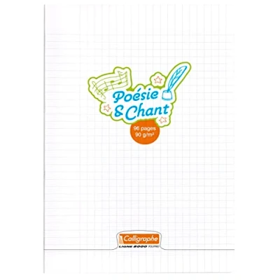 Imagen de Clairefontaine 18222C Álbum de poesía grapado polipropileno (96 páginas) Tamaño A4, Séyès &amp; Plain Rulings, papel vitela superfino 90 g/m², cubierta polipro transparente