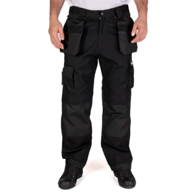 Imagen de Lee Cooper Workwear Cargo Pantalones para hombre, color Negro (Black/Black), talla 42W/32L