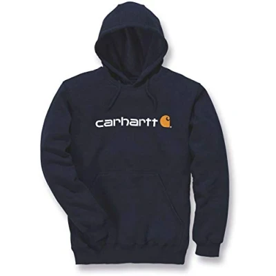 Imagen de Carhartt, Hombre, Sudadera Con Logotipo Gráfico, Tejido De Grosor Medio, Ajuste Holgado, Azul marino nuevo, XXL