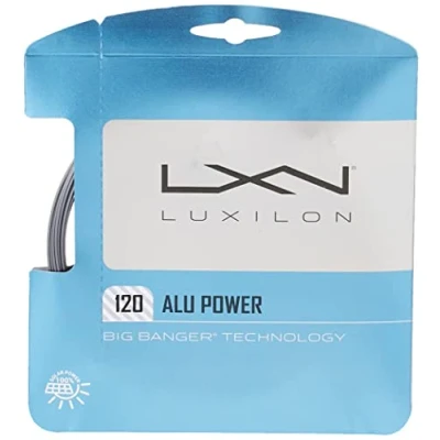 Imagen de Wilson ALU Power Cordaje, Raquetas de Tenis, Diámetro 1.30 mm, Unisex, Grey, 12.2 m