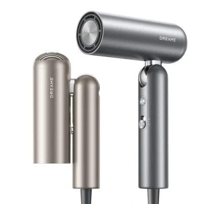 Imagen de Secador Dreame Hair Pocket, 1300 W, 5 Niveles de Temperatura, 2 Ventilador, 70 m/s, 110000 RPM, 60 dB(A), Gris