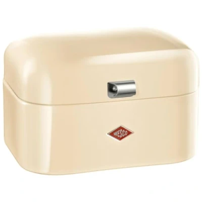 Imagen de WESCO Panera Single Grandy en color almendra, chapa de acero pulverizada, orificios ventilación y mango estable