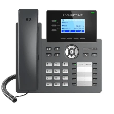 Imagen de Grandstream Networks GRP2604P IP Phone Black 3 Lines LCD