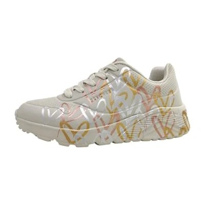 Imagen de Skechers Uno Lite Metallic Love, Zapatillas Niñas, Natural Multicolor, 5 UK